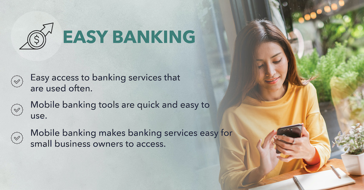 Easy banking with mobile banking