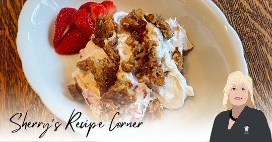 Strawberry Cream Crumble