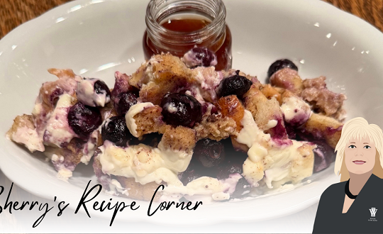 Blueberry Cream Casserole